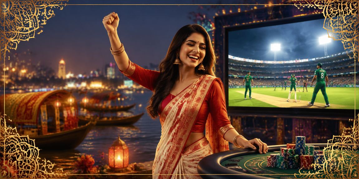 পহেলা বৈশাখের উৎসবে সুন্দরবনের পটভূমিতে ক্রিকেট বেটিং উপভোগ করছেন একজন ব্যবহারকারী